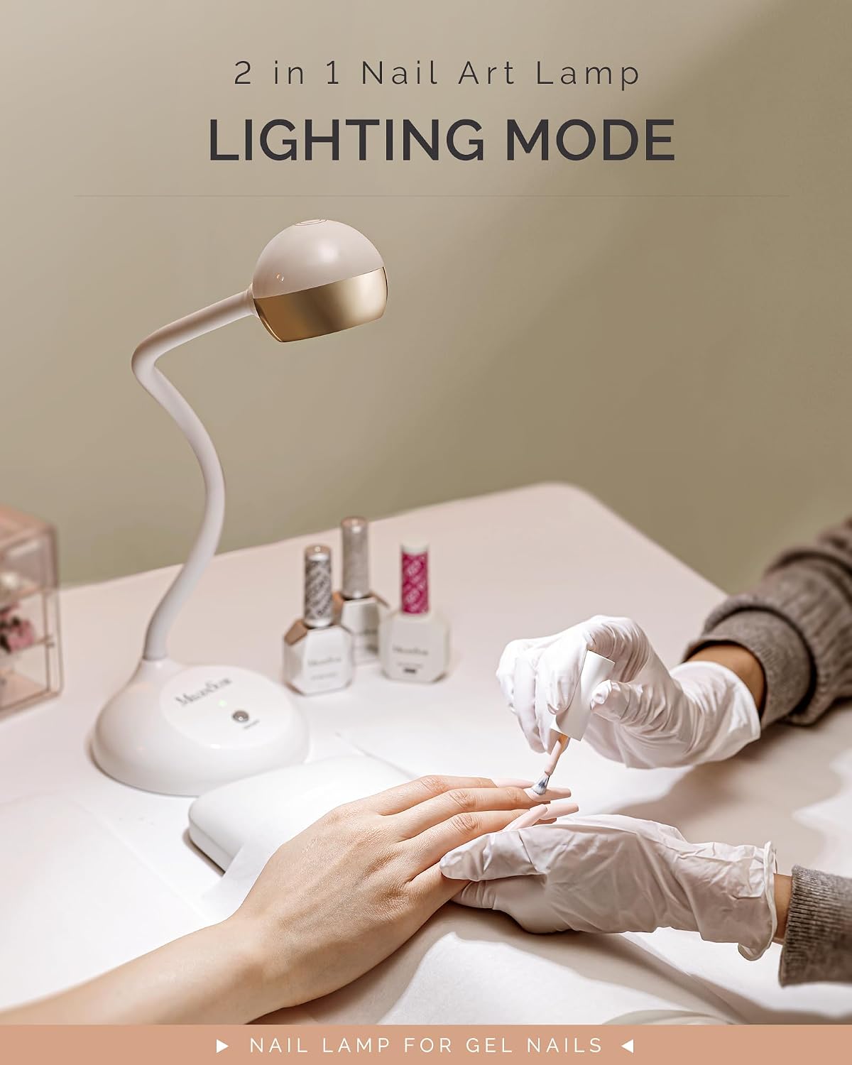 MelodySusie single-finger gooseneck rechargeable UV/LED nail lamp S-Pro09M - 3