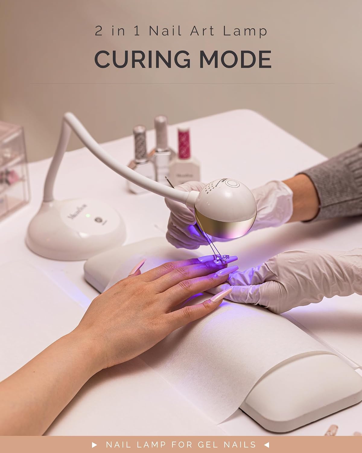 MelodySusie single-finger gooseneck rechargeable UV/LED nail lamp S-Pro09M - 4