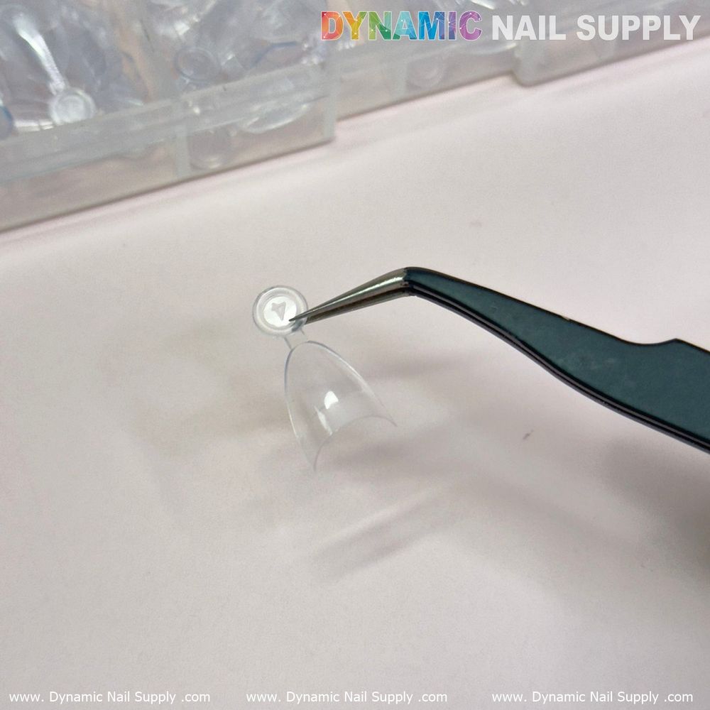 Extra short almond nail tips half cover - 7