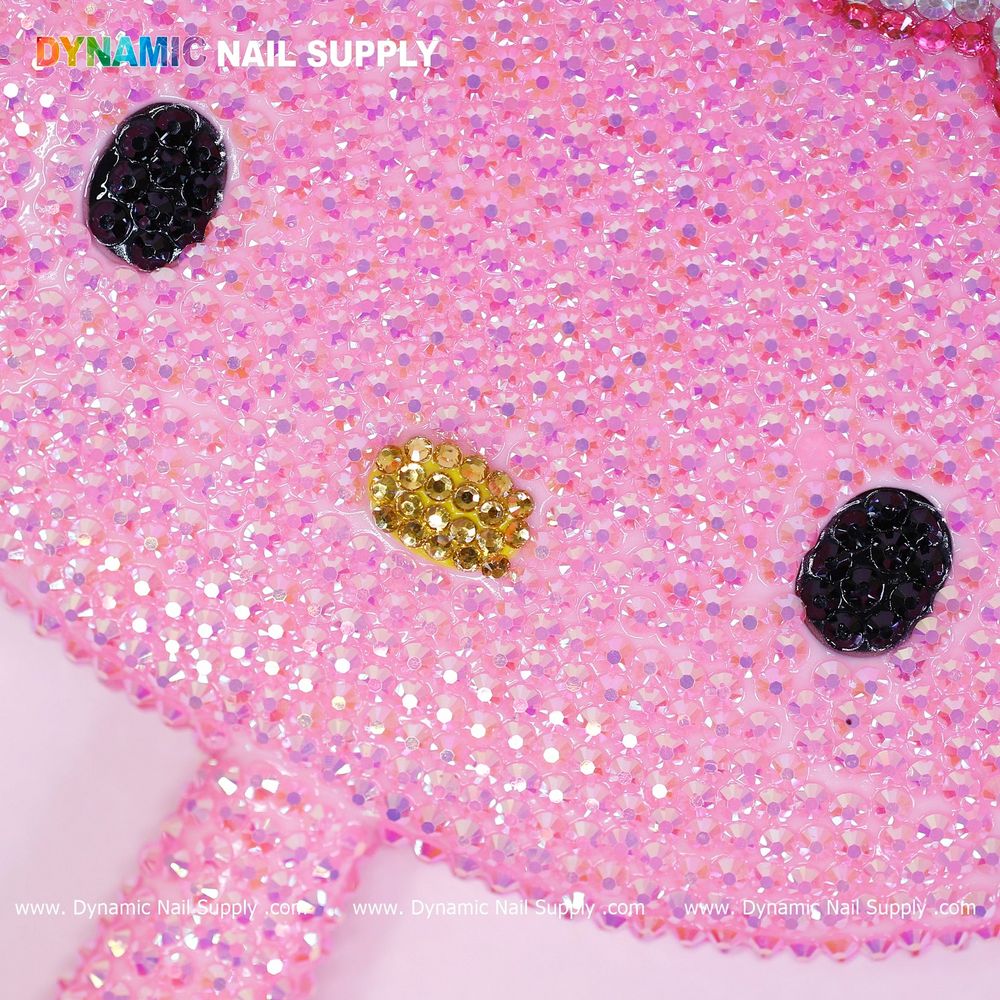 Hello Kitty Bling Mirror for Precise Nail Checks