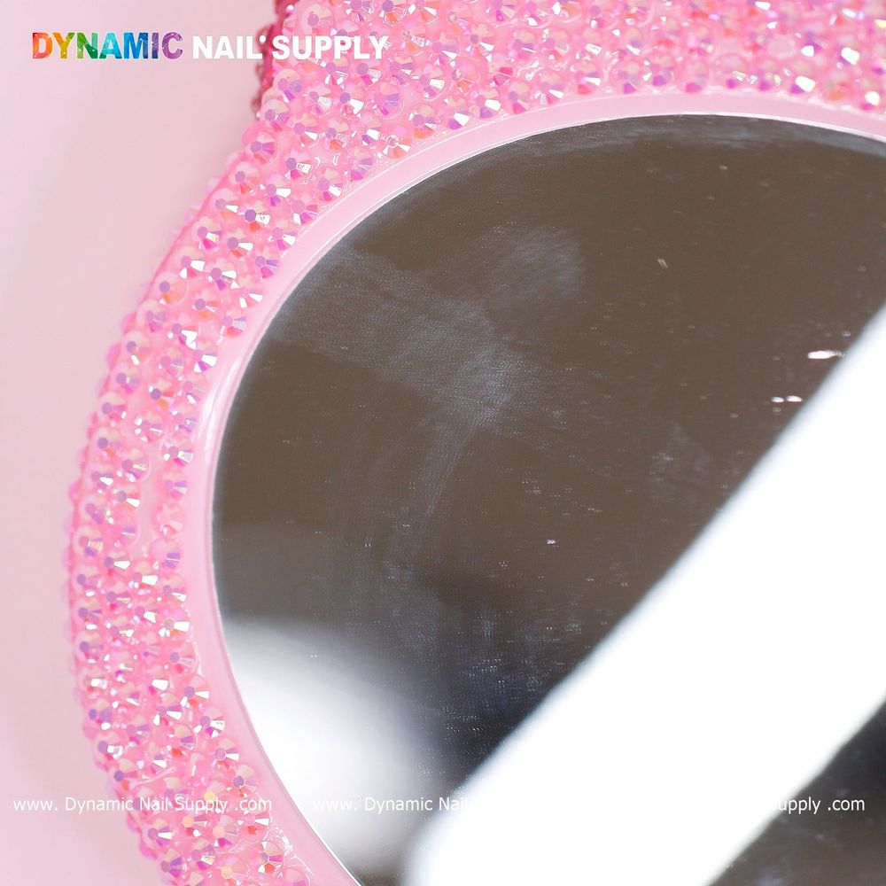 pink rhinestone hello kitty mirror - 2