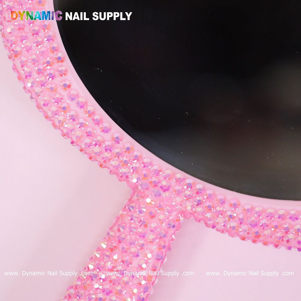 pink rhinestone hello kitty mirror - 6
