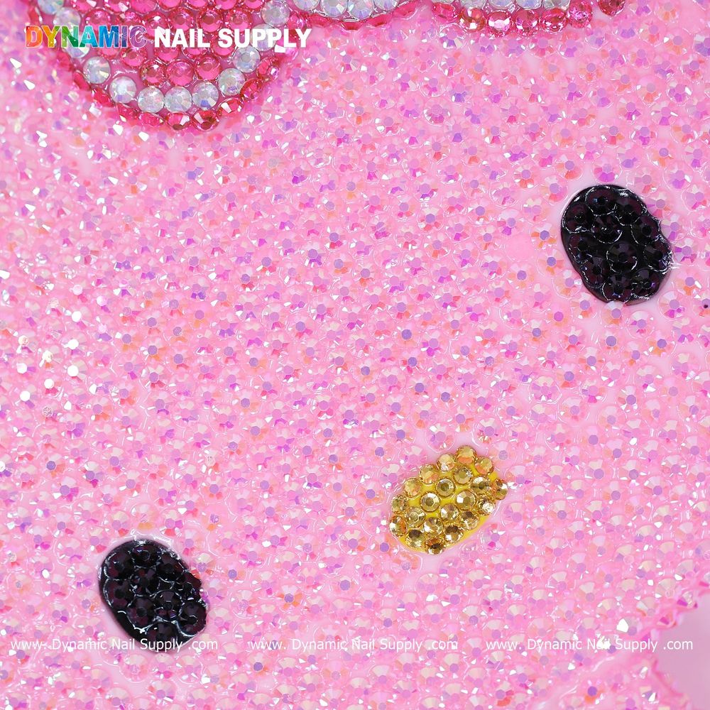 pink rhinestone hello kitty mirror - 7