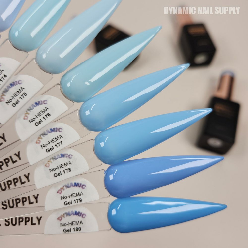 Pastel baby blue gel bottles - 2