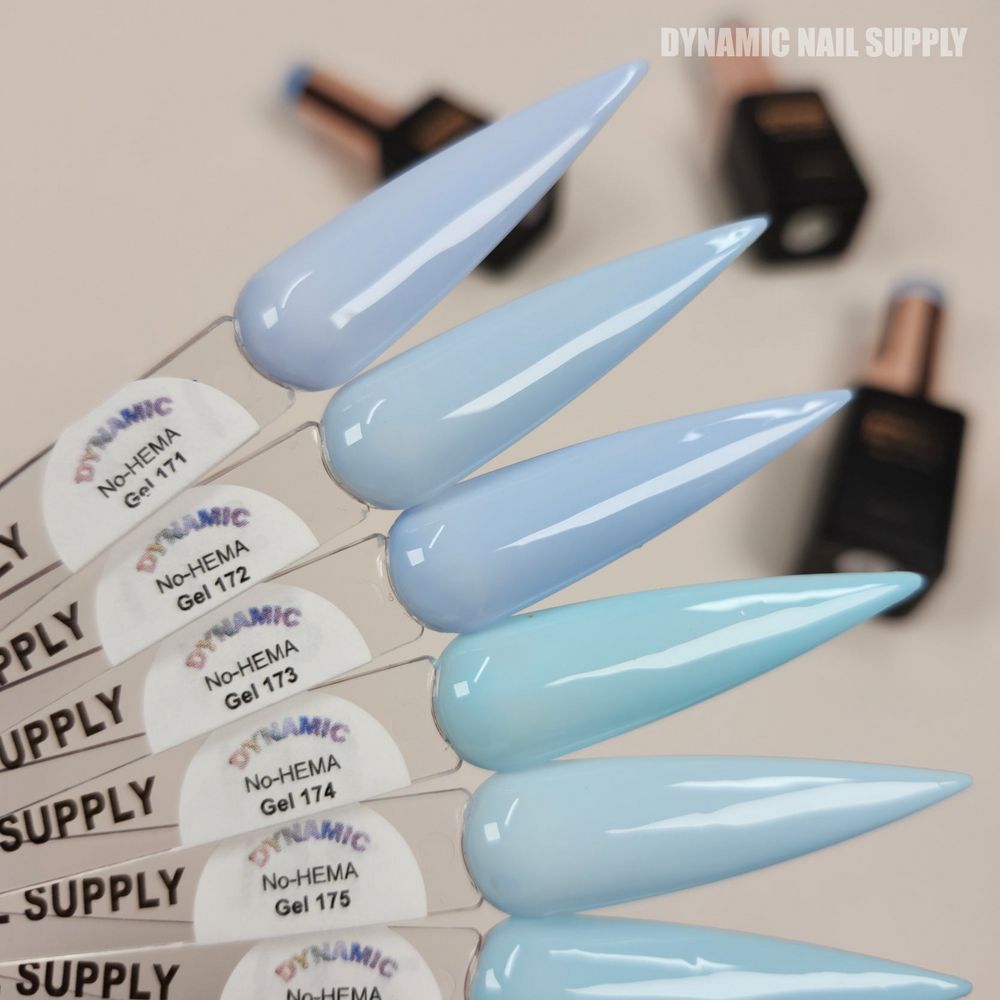 Pastel baby blue gel bottles - 4