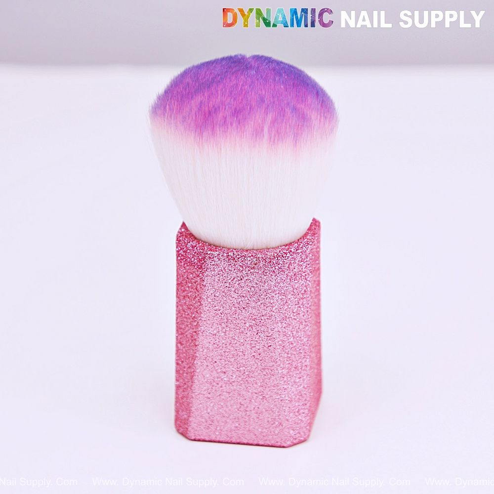 ombre pink small nail dust brush - 2