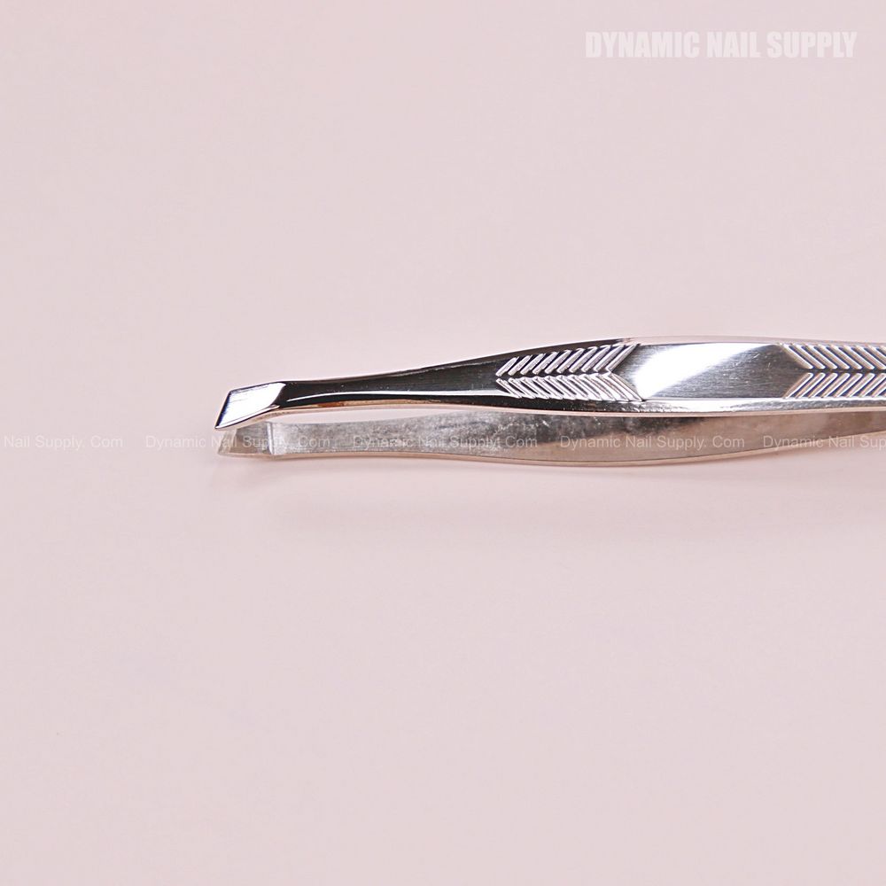 slanted head stainless steel tweezers - 2