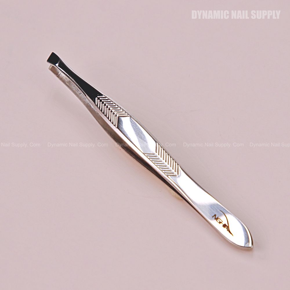 slanted head stainless steel tweezers - 3