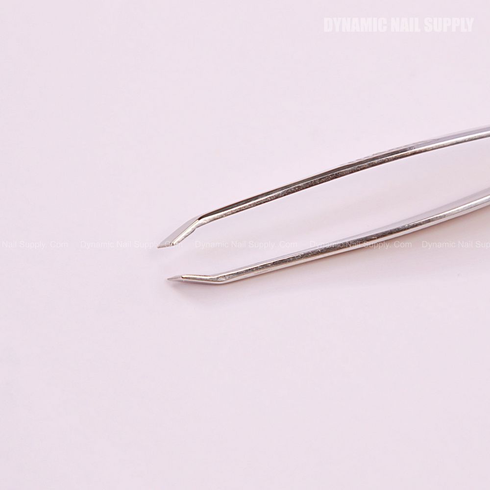 slanted head stainless steel tweezers - 4